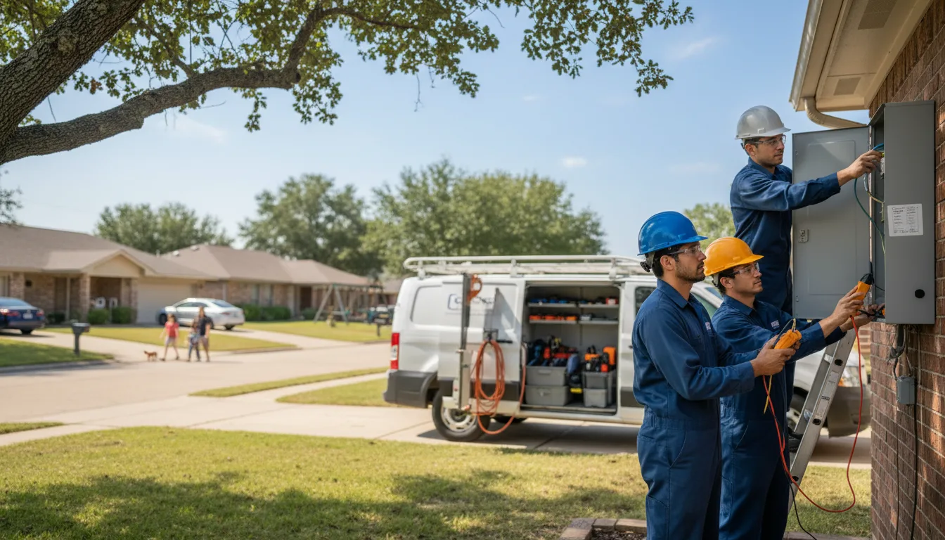 Certified electrician providing emergency electrical services in Springville, IA